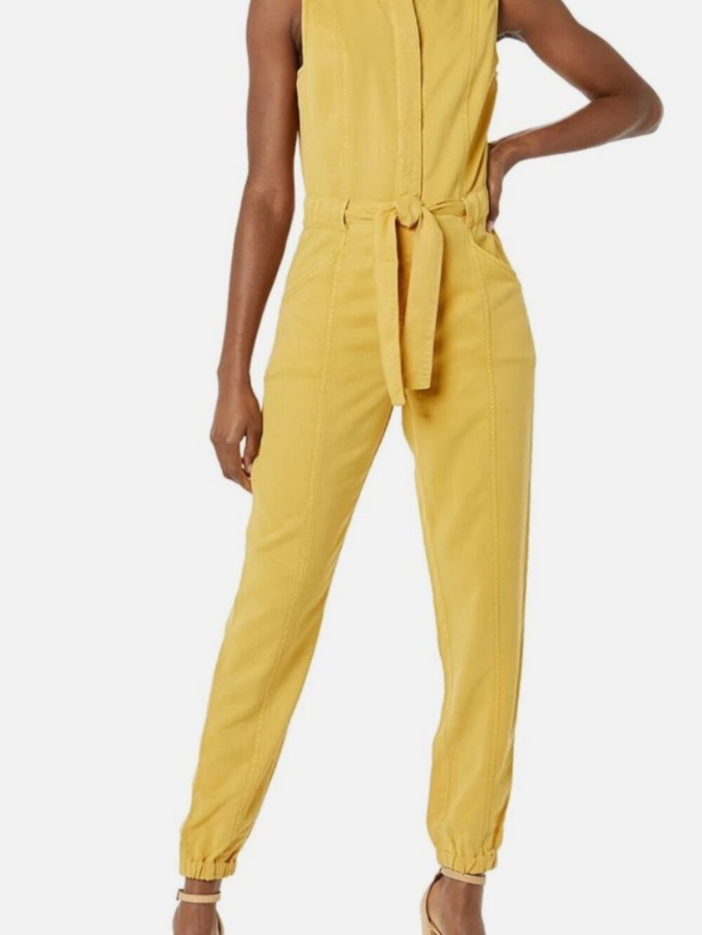 Guess Shiloh Utility Jumpsuit - Ash Olive Green - Size Medium - BNWT